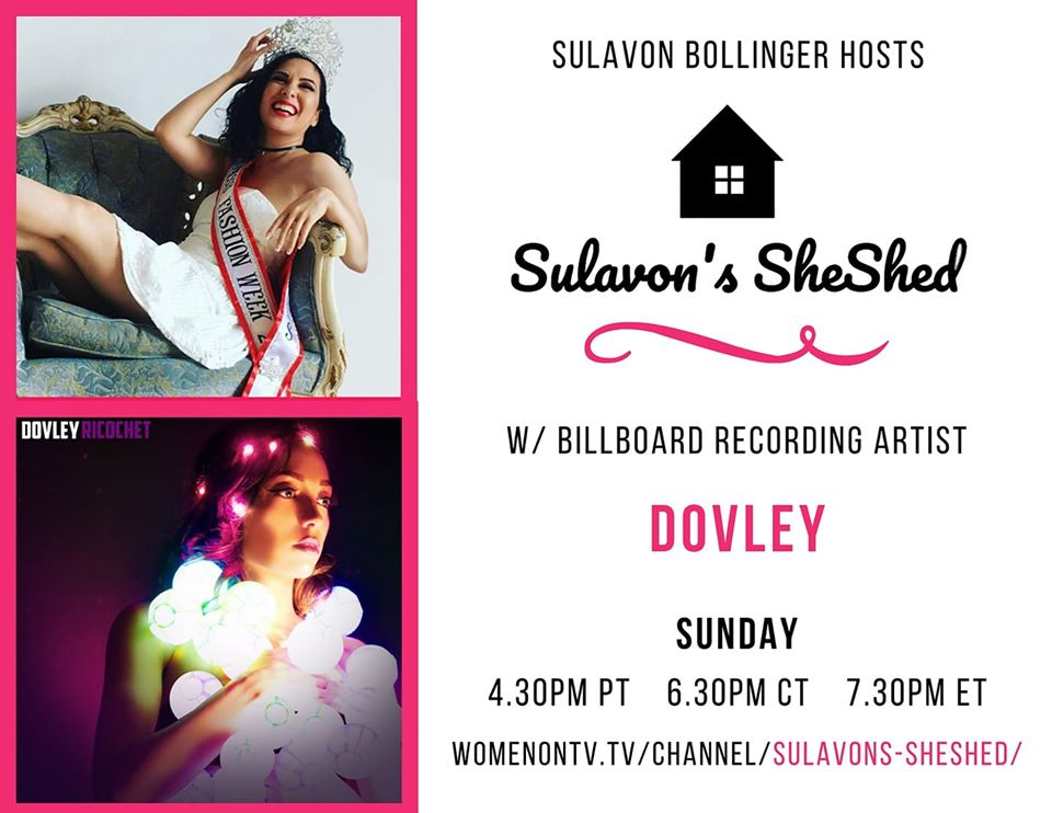 DovleyMusic's tweet photo. I did an interview with Sulavon's SheShed and it is going to air this weekend! Sunday; March 15th, 2020. #music #musicinterview #sulavonsheshed #billboard 
_
WATCH HER HERE: https://t.co/5KsbrTMpUM https://t.co/AS8JfgZ1tO