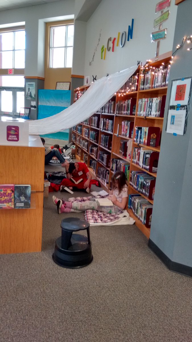 WileyLibrary's tweet photo. A few pics from Friday's Percy Jackson Readathon!  Hero Training and of course...reading!  #thisiswms #leanderisdlib https://t.co/mRSEWhDP3p