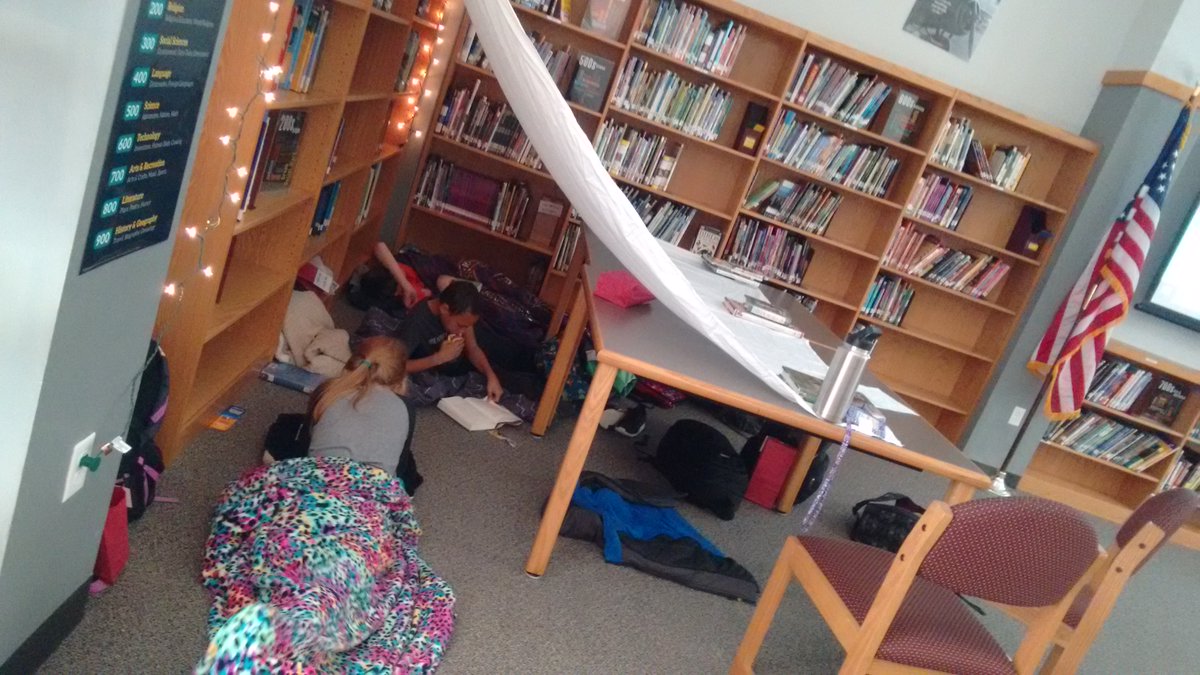WileyLibrary's tweet photo. A few pics from Friday's Percy Jackson Readathon!  Hero Training and of course...reading!  #thisiswms #leanderisdlib https://t.co/mRSEWhDP3p