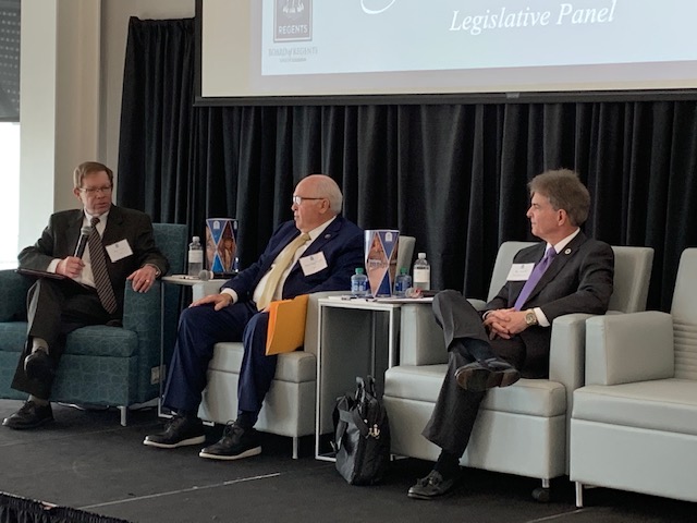 "Concentrating on dual enrollment is critical.  I'll quote the #MasterPlan - bring college to the students." - Rep <a href="/RayGarofalo/">Ray Garofalo, Jr.</a> joins Senator <a href="/BodiWhiteLA/">Bodi White</a>  for the Trusteeship Conference Legislative Panel moderated by <a href="/CABLorg/">Council for A Better Louisiana</a> CEO Barry Erwin. #LaProspers