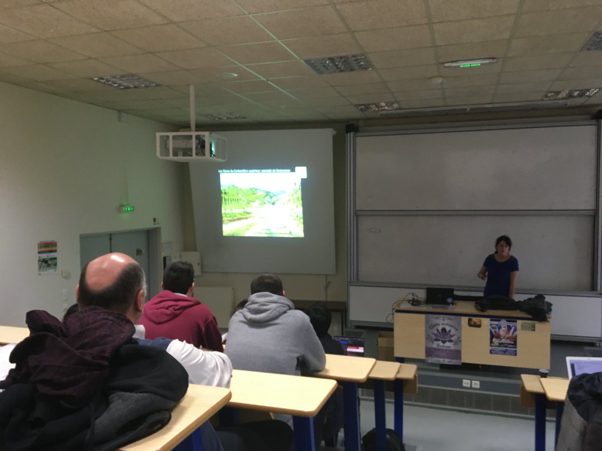 GET_Toulouse's tweet photo. Conférence #Enseignement_Recherche: #AL_Decombeix chercheuse @CNRS_OccitaniE  évoque les changements floristiques entre Carbonifère et Permien dans un contexte de réchauffement climatique devant les étudiants #Licence_STE &amp; #Master_STPE @UT3PaulSabatier https://t.co/5CC7bjXCOf