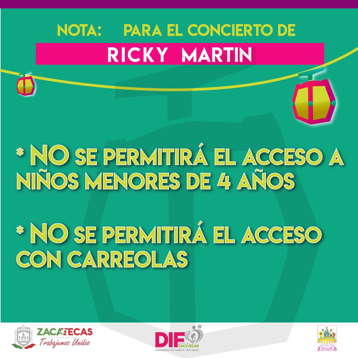Te compartimos algunos detalles sobre el concierto de <a href="/ricky_martin/">Ricky Martin</a> en #Zacatecas.