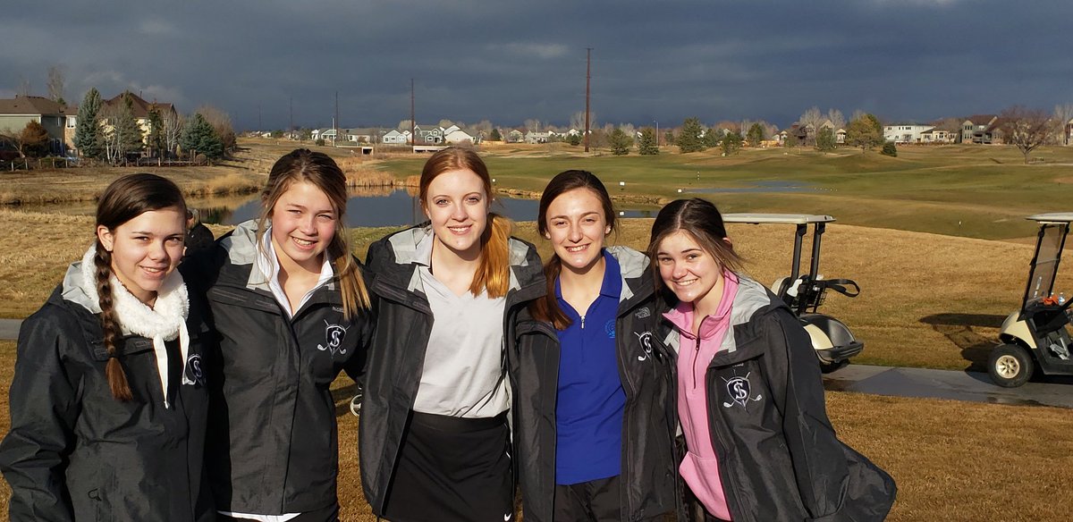 SeveranceGGolf's tweet photo. Inaugural Girls Golf Varsity Tournament at Ute Creek GC in Longmont. Great showing for these young ladies finishing 6th out of 10 teams with an all freshman squad. https://t.co/kKTwaEdijd