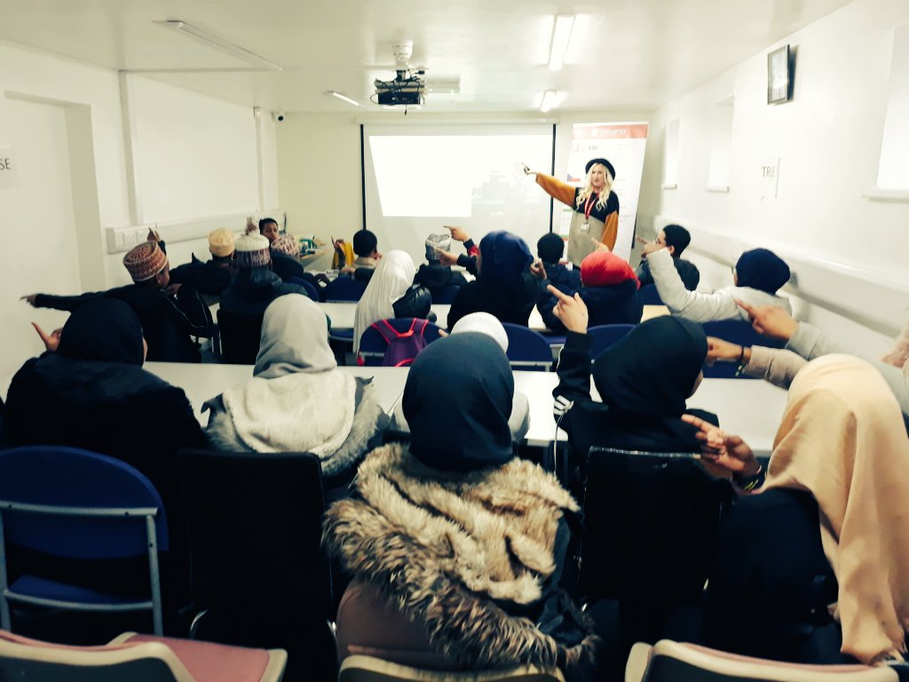 LeedsMap's tweet photo. The first of 7 modern slavery community outreach sessions was delivered at the Leeds Swahili Cultural Community today. Sara @Hopeforjustice delivered an absolutely fantastic session to the youth group with lots of interactive engagement. Thank you Sara @LeedsMap @SaferLeeds https://t.co/XWxN49Rw65