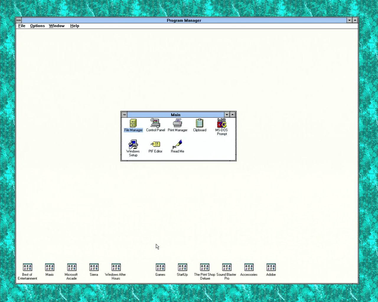 Lgr Hi Res Windows 3 1 Is Always Weird To Me 1280x1024 What An Unthinkable Number Of 90s Pixels T Co Qwx9jh5ng6 Twitter