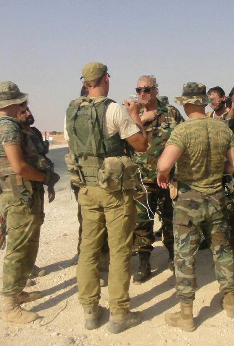 Photo reportedly of Russian spetsnaz servicemen and private military contractors in Palmyra, presumably during the second battle. 47/ https://t.me/grey_zone/1770 