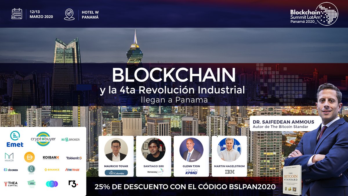 ¡HASTA MAÑANA TIENES OPORTUNIDAD!

Con el código BSLPAN2020 obtén 25% de descuento en entradas para #Blockchain Summit Latam #Panama 2020 #BSLPAN2020🇵🇦 y si pagas con #criptomonedas obtén 20% de descuento adicional.

NO PIERDAS ESTA OPORTUNIDAD

Tickets en blockchainsummit.la