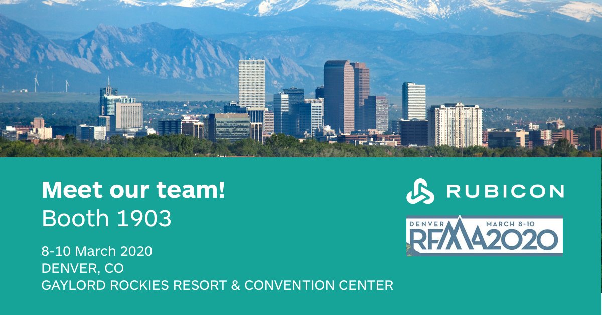 Rubicon's tweet photo. Great start to #RFMA2020! Looking forward to more waste, recycling and sustainability conversations today. Swing by our booth to learn more about our technology and solutions. #zerowaste https://t.co/45rQc6ZbzQ