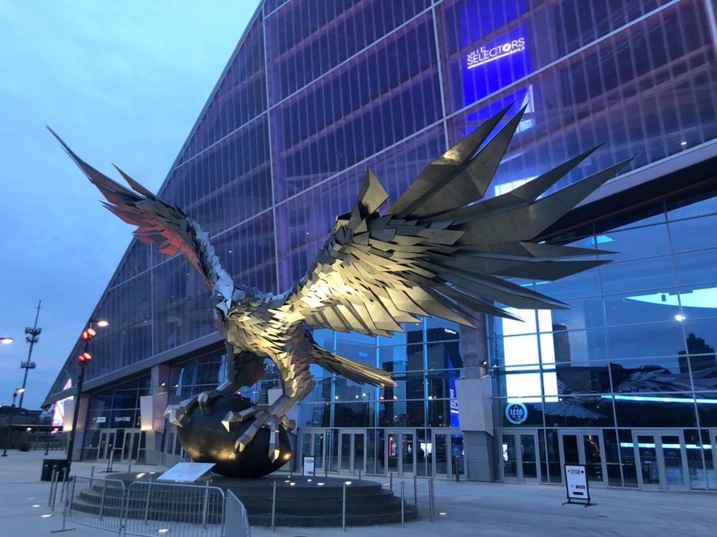 DevelopDanville's tweet photo. #DevelopDanville is part of a #TeamKentucky delegation working the Site Selectors Guild crowd at the incredible Atlanta Falcons stadium. @NKYTriED @KyTouchstone   #SSG2020 https://t.co/GL7kmJrV5r