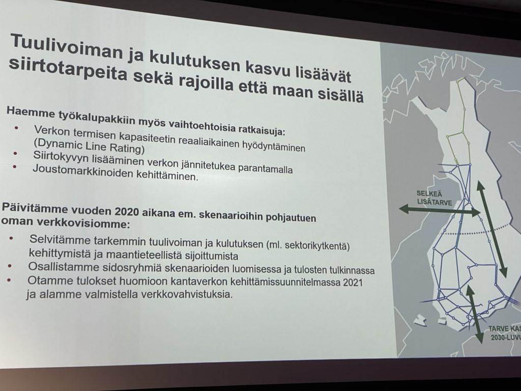 Mikko_Heikkila's tweet photo. Kaikissa tarkastelluissa skenaarioissa on selkeä lisätarve Suomen ja Ruotsin välisten sähkönsiirtoyhteyksien vahvistamiselle, myös 2025 valmistuvan kolmannen FI-SE #RAC3 vaihtosähköyhteyden jälkeen @jyrinsalo @fingrid_oyj #fingridCurrent https://t.co/koNfwv9gac