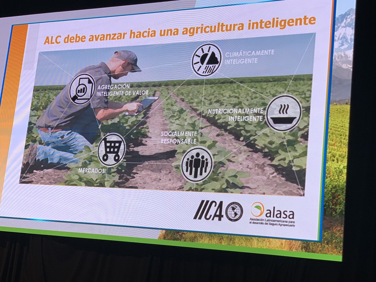 marta_cruz's tweet photo. La #agricultura se está transformando en “agricultura inteligente” @IICAnews @manueloteroIICA Director General. @alasaoficial cc/ @NXTPco #NXTPAgTech https://t.co/opKB6wJD3a