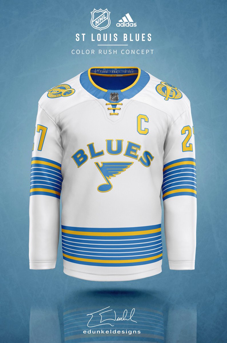 blues winter classic jersey with patch