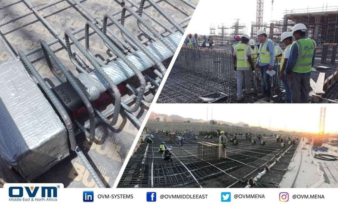 OVMmena's tweet image. {Photos} during the Post-tensioning works for concrete slabs of “Mall of Oman” Project in Sultanate of Oman, which was accomplished last month using OVM Post-tensioning system.

#OVM_Featured_Projects