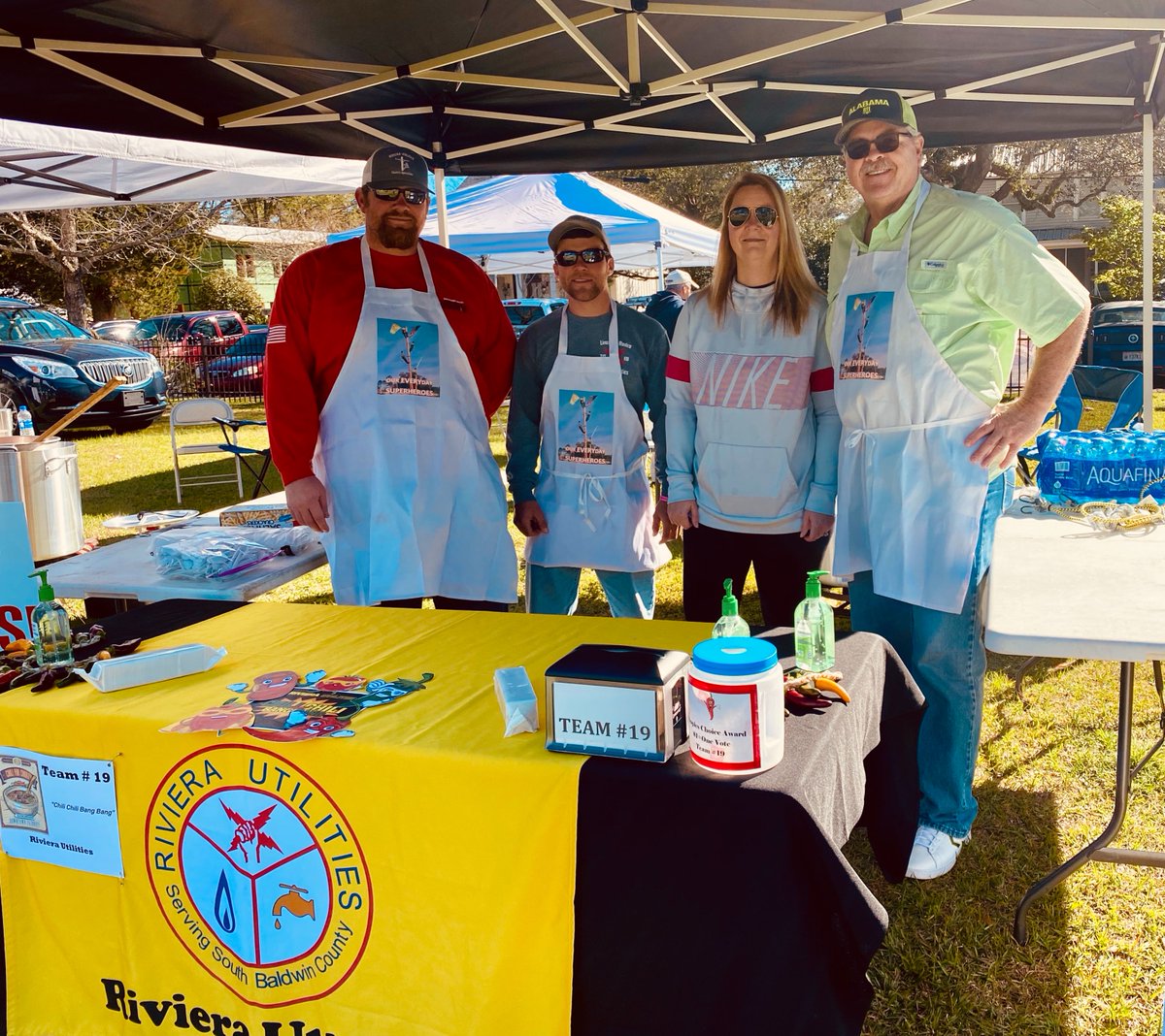 RivieraUtil's tweet photo. Our team won second place at the 20th Annual Chili for Charity event hosted by Ecumenical Ministries of Baldwin County. Congratulations team! #rucommunity https://t.co/OCjhXbsaMf