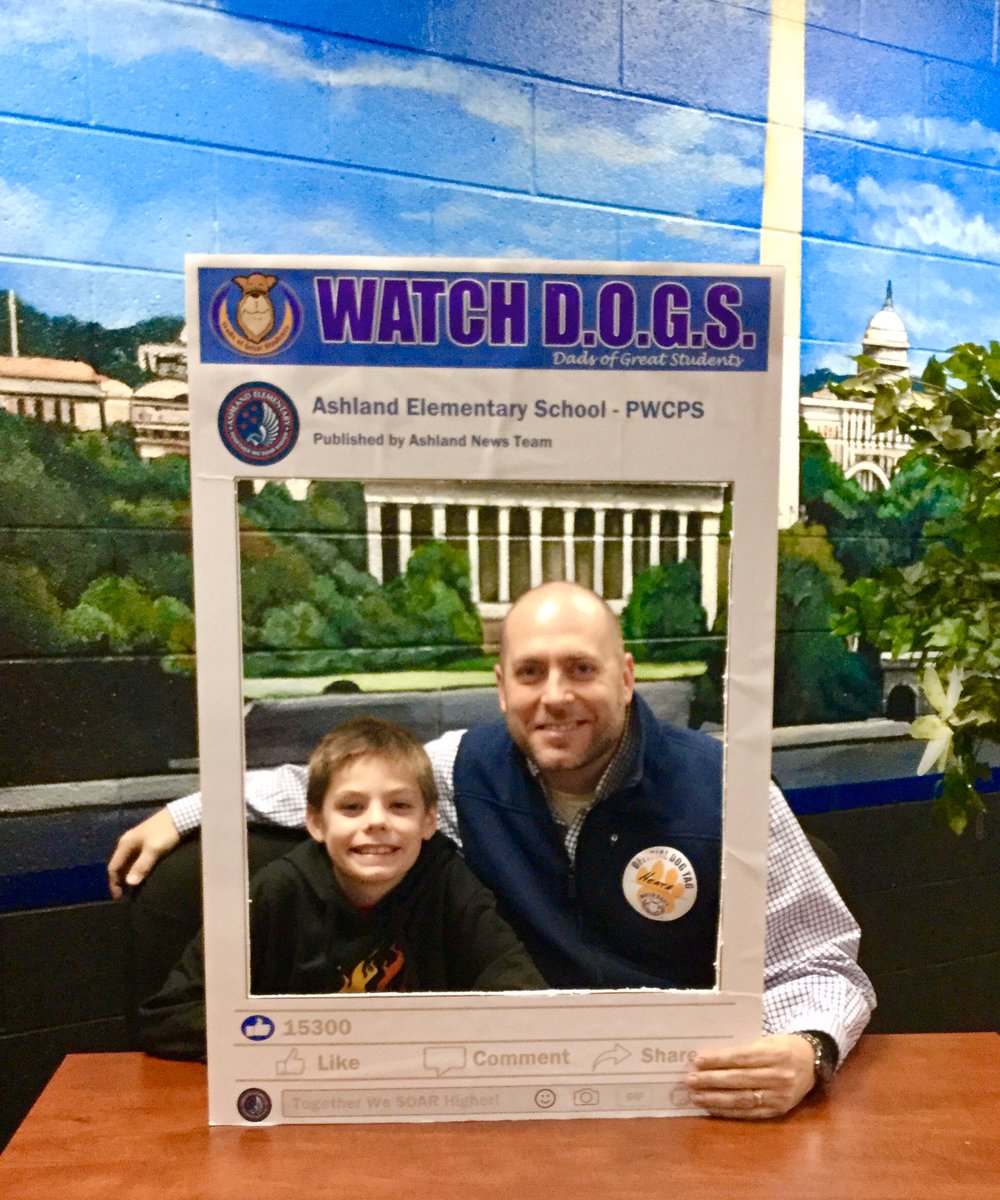 ashland_tablet's tweet photo. Thank you Mr. Dennis for being our Watchdog today. Happy 9th birthday to your son. #ashlandsoar #dadsinschool https://t.co/lgqHdBgaAG