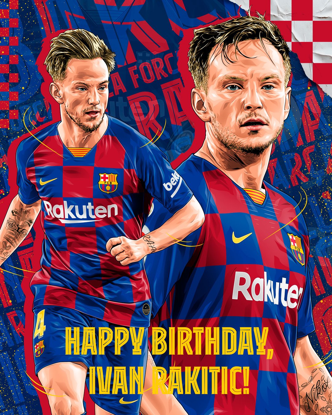 Happy Birthday to Ivan Rakitic                                     