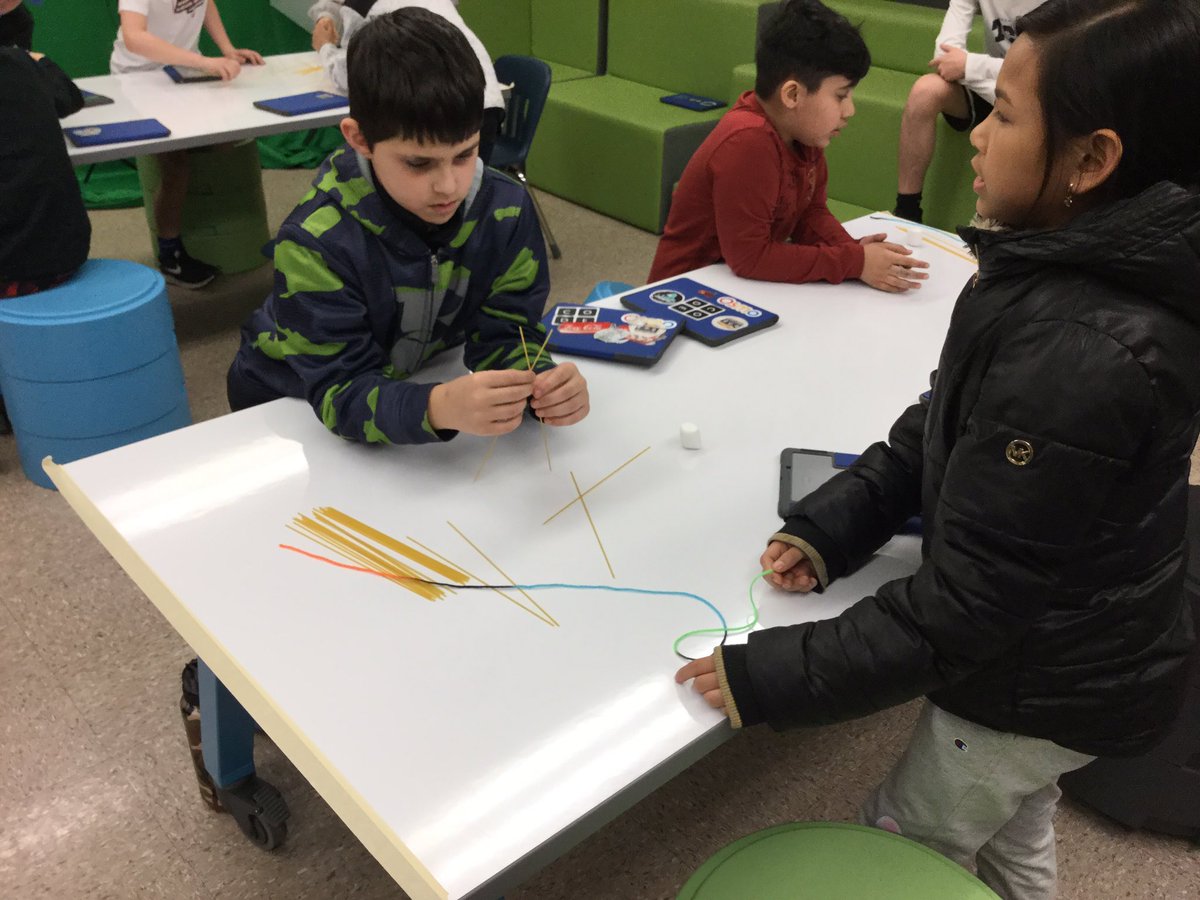 Yesterday we had our <a href="/cardinalhealth/">Cardinal Health</a> representative come do a STEAM challenge in the #brnsteamroom ! The kiddos used 20 pieces of spaghetti, 1 yd of string, 1 yd of tape, and 1 marshmallow to build the tallest tower. Thanks to @MrDHilliardTech ! <a href="/BRN_Elementary/">Brown Elementary</a>