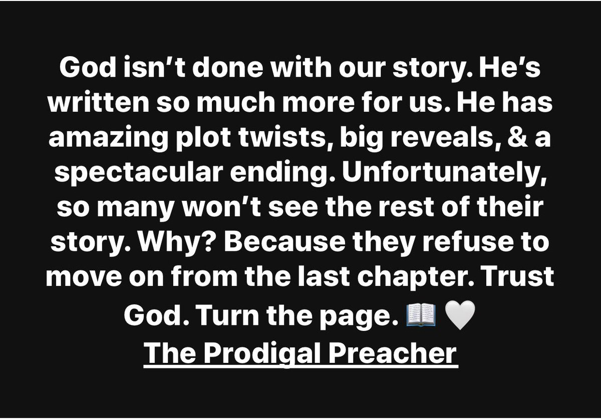 ProdigalPreachr's tweet photo. Your story isn’t finished. #neverquit #Jesuslovesyou #Jesus #GodIsGood #GodIsLove #iloveyougodlovesyougodblessyou #theprodigalpreacher #yourstoryisntfinished https://t.co/gIFNT83Ufp