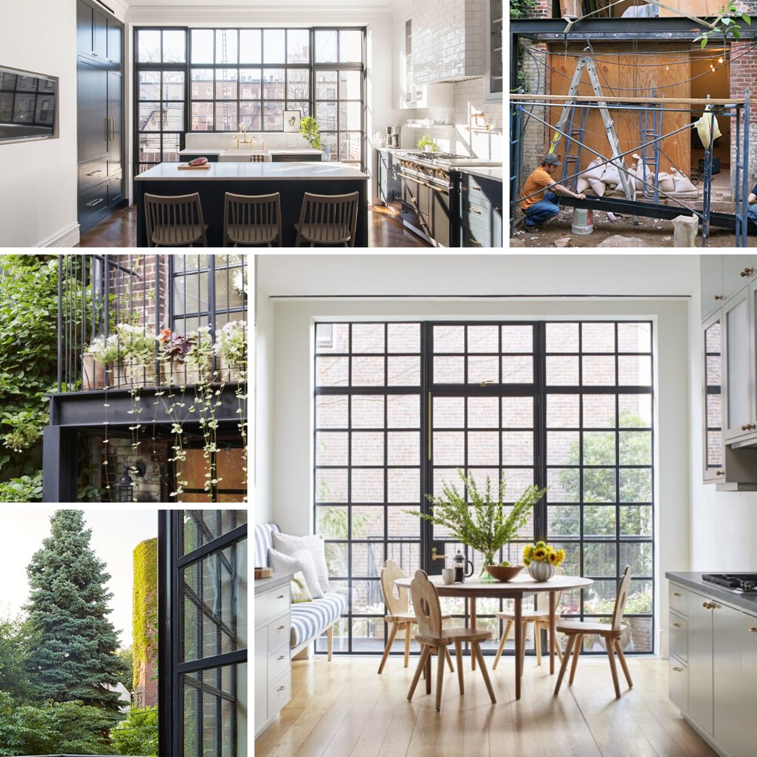 steel_windows's tweet photo. #TransformationTuesday It's all about the #details. Your #design is your #vision and with #OptimumWindow #custom #SteelWindows and doors, anything is achievable!  This #Brooklyn #Brownstone has layers of the homeowners unique perspective within it's fenestration and #aesthetic. https://t.co/KMOtbMlchj
