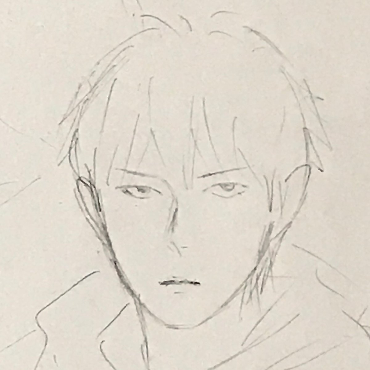 マンガを描く時、主人公の顔を決めようと色んな好きな顔描いてる時が楽しくてそれで終わってしまいます…顔描くの楽しいんですよねぇ
#落書き 
