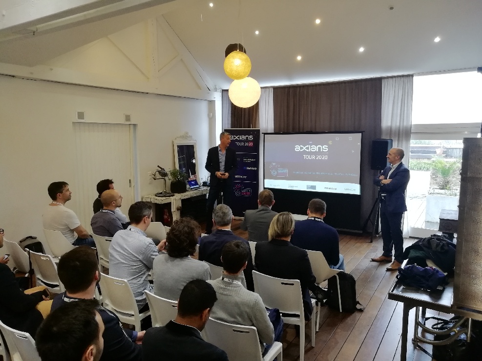 AxiansFrance's tweet photo. L'#AxiansTour2020 démarre aujourd'hui à #Nantes ! Entrez dans la game zone et dans l’univers du #MultiCloud et de la #Data avec nos experts et nos partenaires : @Cohesity, @HPE_FR, @IBM_France, @NetAppFrance et @VMware_Fr. #AxiansTour https://t.co/by1BGKGsP8 https://t.co/UIFDZIesnP