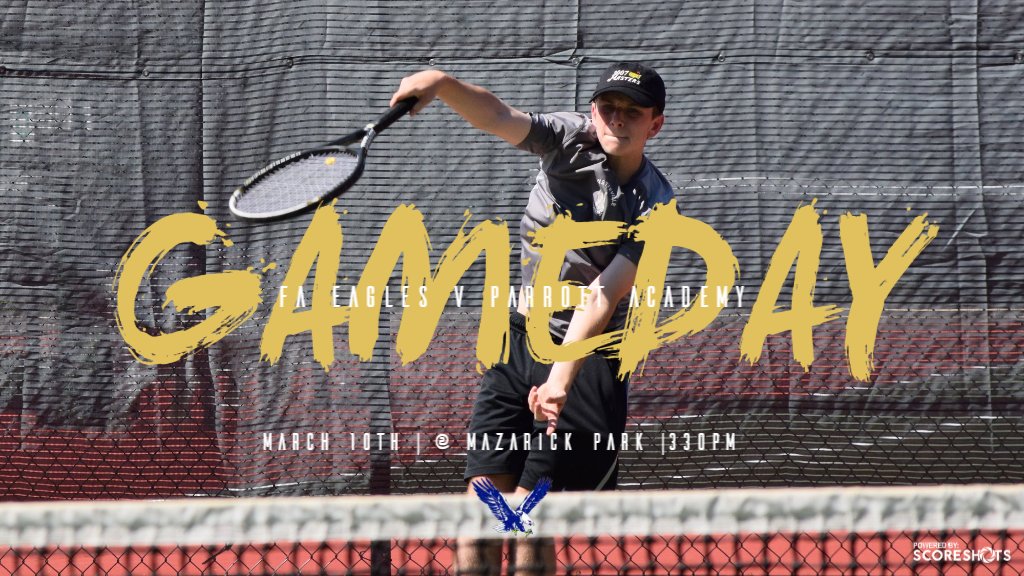 FvilleAcademy's tweet photo. FA Boys Tennis plays Parrott Academy today at 330pm. The match will be played at Mazarick Park. Good luck boys #myfa #soarhigher https://t.co/HufMGeMtKH