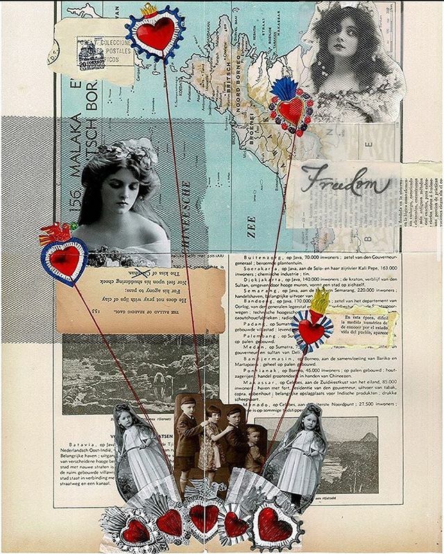 ari_quartier's tweet photo. Freedom; página 2/2 colaborativa con @lulakiki para el @world_collage_atlas 2019 que se presentó en Bélgica. 
#collage #collageanalogo #analogcollage #trans #nonbinary #heart https://t.co/5rMEjsz5QO https://t.co/uxJTrp9dC2