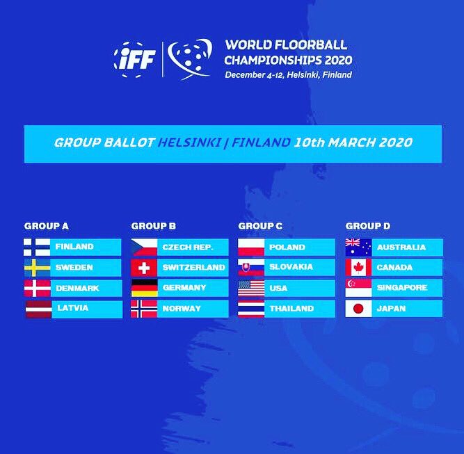 KarFloorball's tweet photo. World Floorball Championship 2020 https://t.co/G4Tc7lrYGY