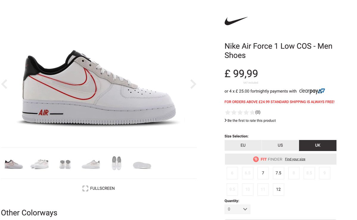 nike air force 1 low cos white grey