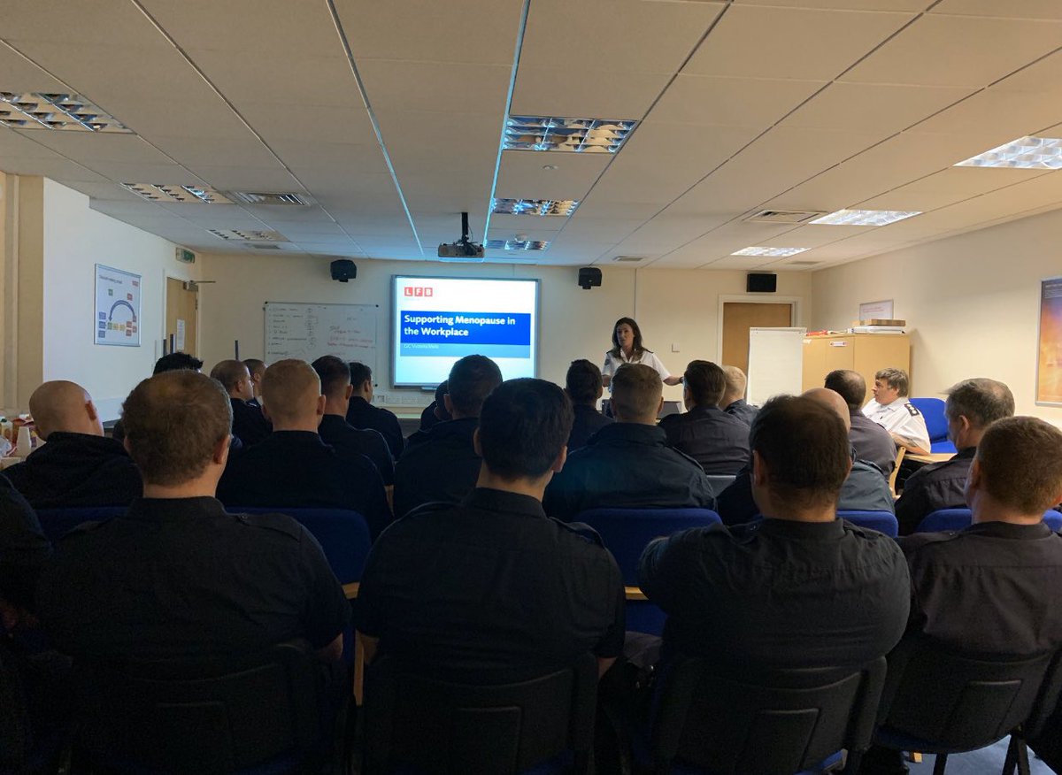 Fantastic audience full of around 30 male Firefighters in my menopause awareness session today @LFBTowerHamlets. Proving menopause is EVERYONE’S issue not just women 🙌🏼👏🏼 #solidarity #unityisstrength #knowyourmenopause #MakeMenopauseMatter #MenopauseChampions