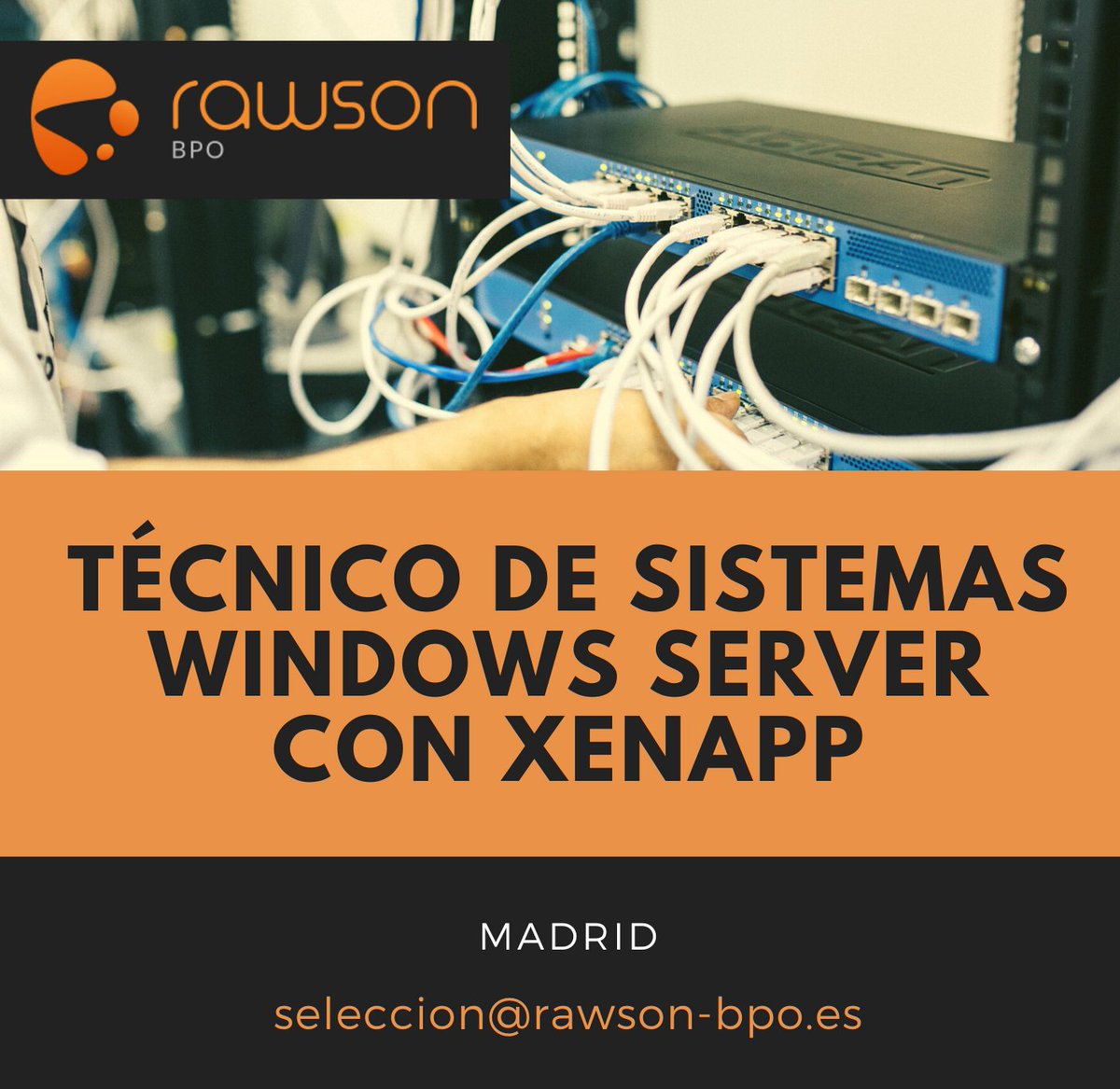 rawsonBPO's tweet image. ⚡Técnico de Sistemas Windows Server con Xenapp – Madrid⚡
📢¿Te gustaría escribir tu futuro profesional junto a nosotros?
En Rawson BPO buscamos un Técnico de Sistemas Windows Server con Xenapp para formar parte de un importante proyecto IT en Madrid.📍
#WindowsServer #Xenapp