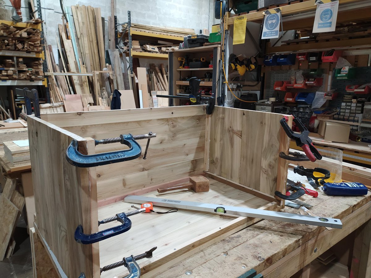 The Stony Story Quest Treasure Chest is coming along nicely! Thank you Nigel and Men in Sheds MK #stonystoryquest #meninsheds