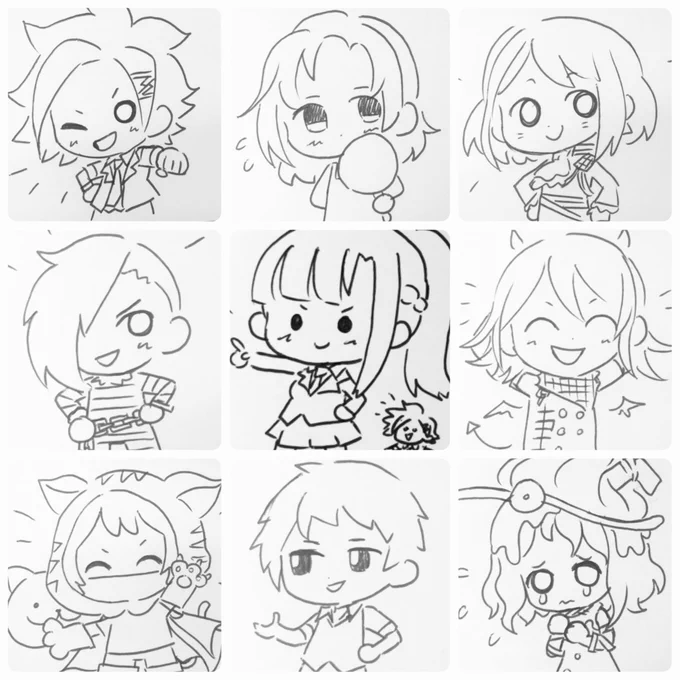 Another round of packing online orders means another set of sketches on my business cards ^^ it makes me happy when people appreciate and keep the card tho it does take a lot longer to get through packing when drawing something unique for every order
Haha which one will be yours~ 