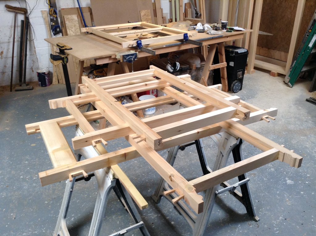 Sashes are being assembled today.