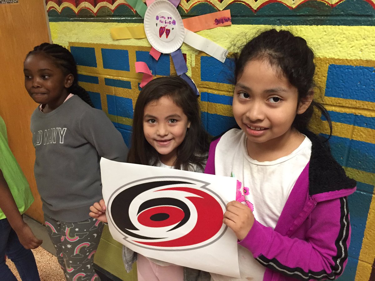 mrsvose3's tweet photo. We’re ready for Stormy’s visit!! #readvolution @CarolinaHurric1 https://t.co/2Scho8NjKI