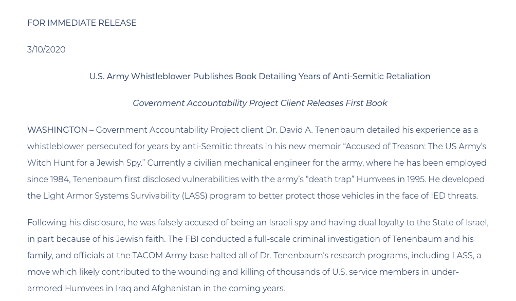 Government Accountability Project tweet media