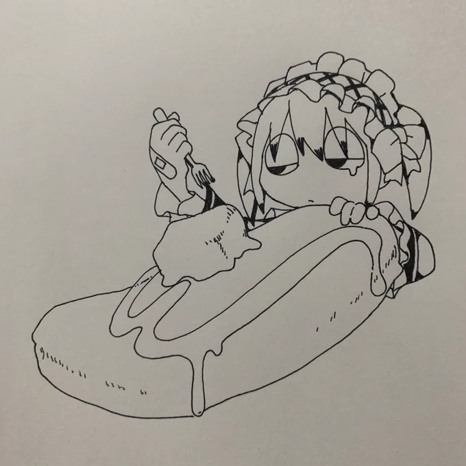 こんな感じで下描きなしで描いてます… 