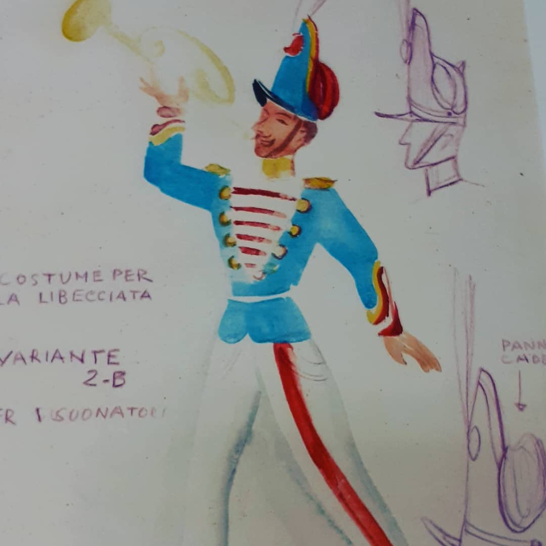 MuseoCarnevale's tweet photo. Oggi #iorestoacasa  @MuseoCarnevale @mibact  #museitaliani
Il carnevale 1954 regalò a Viareggio la #Libecciata, prima banda folkloristica della città. Sempre in testa al corteo carnevalesco, divenne la messaggera nel mondo del @carnevalevg Le divise disegnate da #UbertoBonetti https://t.co/xP1FHwsFya