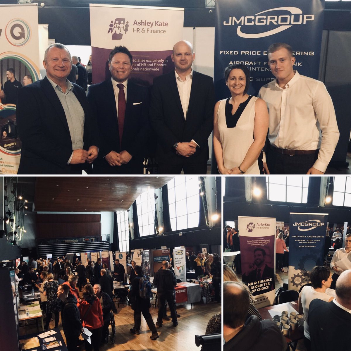 Head of Ashley Kate, Adam Dickson, is at the #ExeterJobsFair with our sister company JMC talking with the #FlybeFamily supporting them in their job search following the unfortunate dissolve of Flybe ✈️ 💜 

<a href="/ExeterCouncil/">Exeter City Council</a> #JobsFair #TuesdayMotivation #TuesdayThoughts