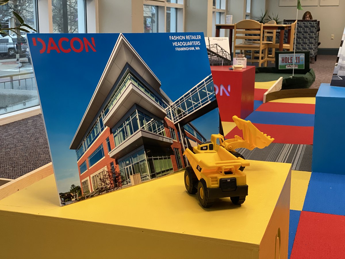 Dacon_Corp's tweet photo. Mystery books and mini golf!  As part of our community outreach, Dacon sponsored the @morseinstitute mini golf tournament to raise funds for the library book mobile.  Dacon’s obstacle course caught the eye of 4,000 visitors, winning 2nd place for the Patrons' Choice Award. https://t.co/VRha6Ekw6a
