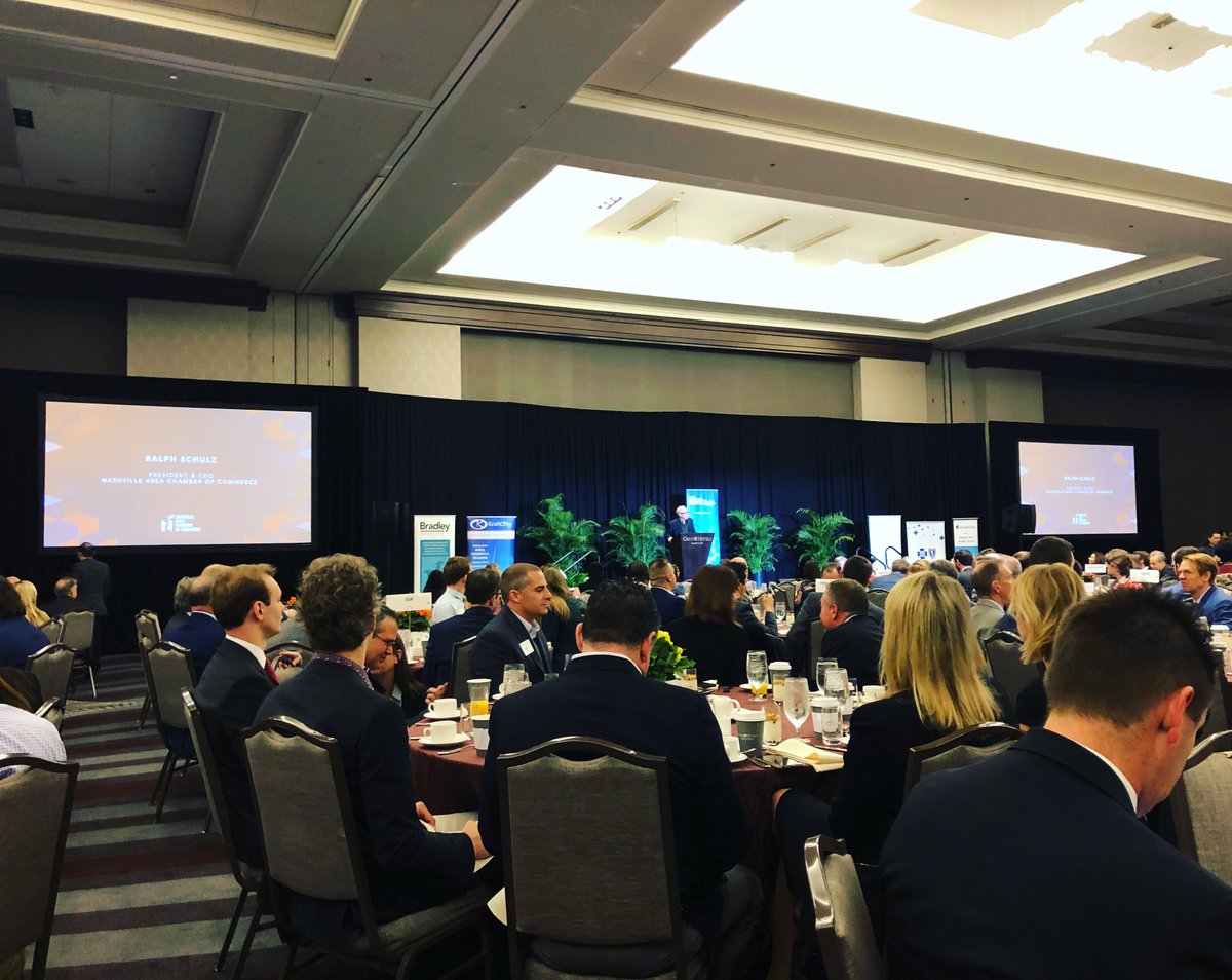 BakerBarrios's tweet photo. Today we are attending the #2020governorsaddress in Nashville! Thanks to Ralph Shultz of the @nashchamber and @GovBillLee for speaking! https://t.co/3732imgp65