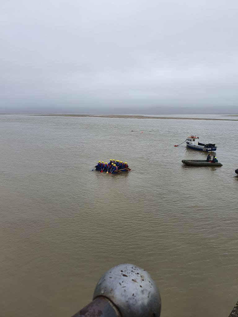 Raft building challenge today <a href="/FlixtonGS/">Flixton Girls School</a> <a href="/AberdoveyCentre/">Outward Bound Aberdovey / Aberyfi and Ogwen</a>