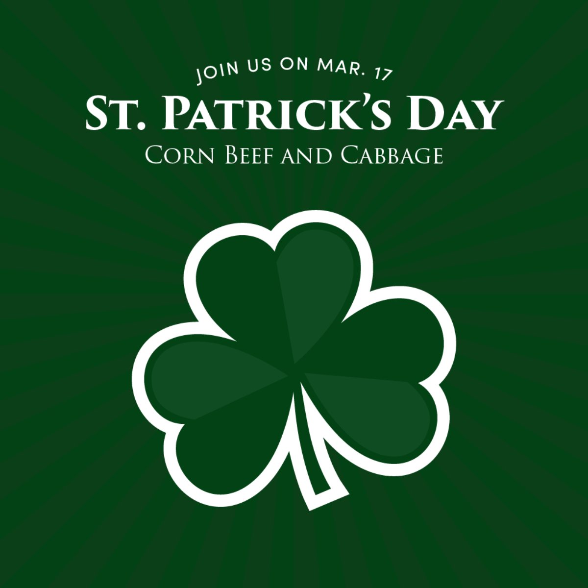 We're lucky to have you, Middleton! Come try corn beef and cabbage on St. Patrick's Day at The Free House Pub.