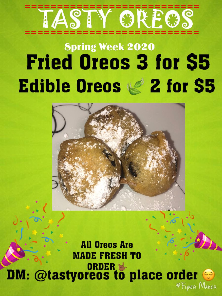 TastyOreos's tweet photo. SPRING WEEK 2020.. Tasty Oreos Are Here Dm To Order. 
 #AAMU #Oakwood #UAH #DRAKE #huntsville https://t.co/lE1FBvpkmV