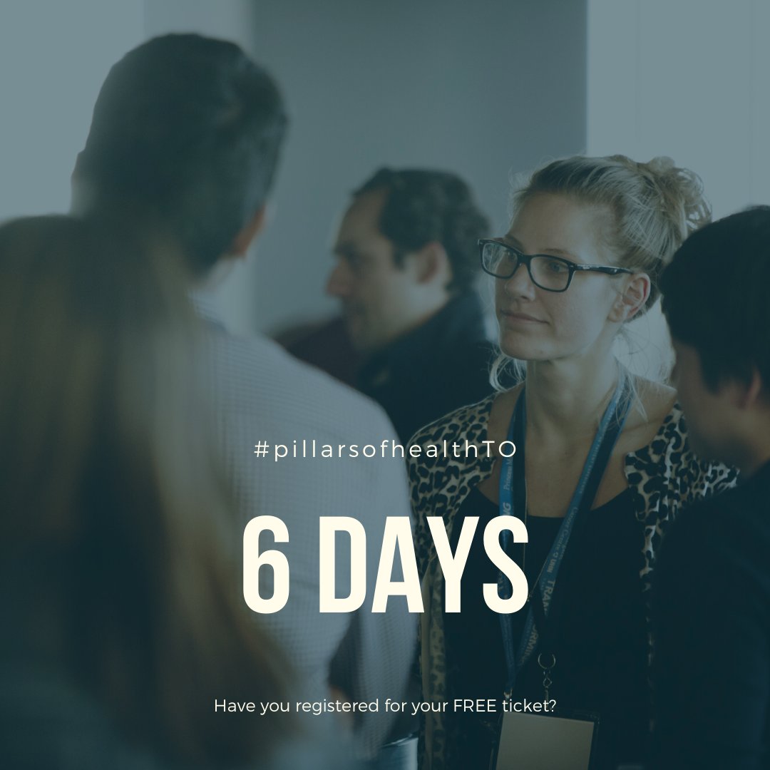 pillarsofhealth's tweet photo. The next #pillarsofhealthTO is less than one week away! If you haven't already registered for this FREE event and are interested in #healthcare #innovation, make sure to check out the link: https://t.co/BFfCyP4jgN https://t.co/a29cWWCNUI