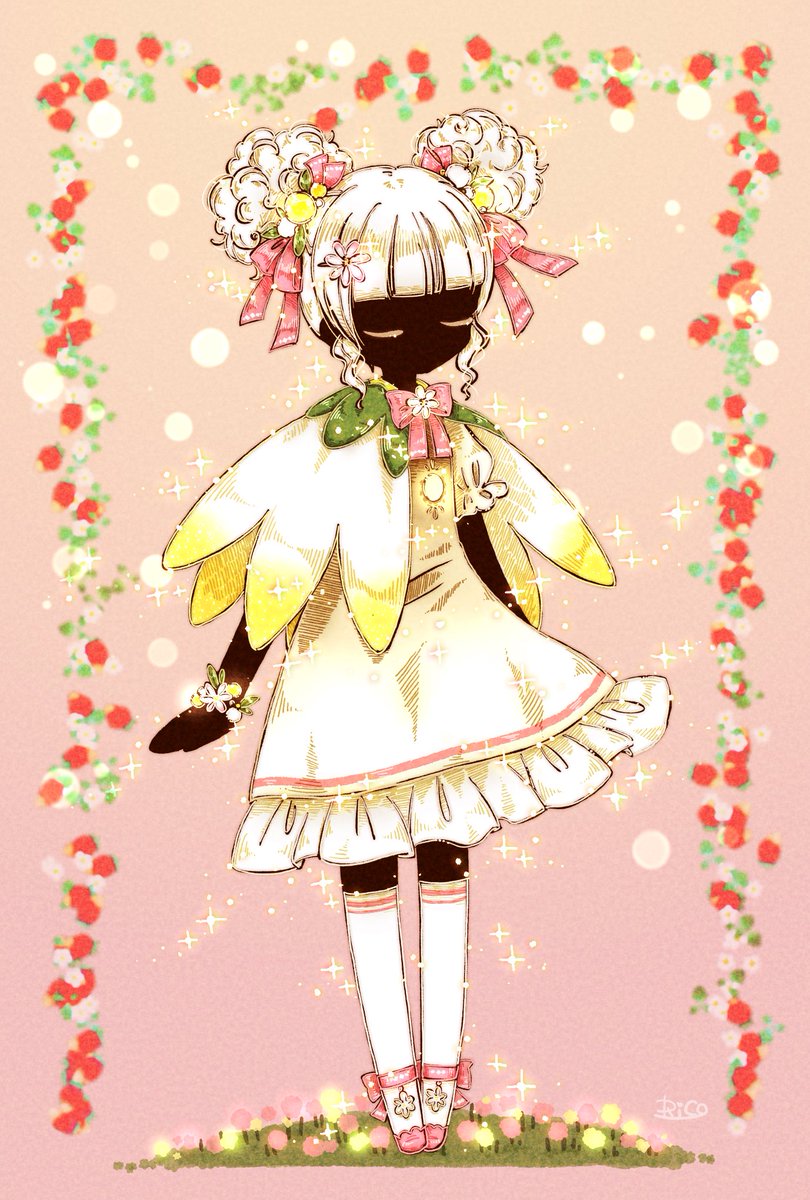 Flower Shortcape ファッション面に偏ってしまうけど 丈 り子 のイラスト Flower Shortcape ファッション面に偏ってしまうけど 丈 り子 のイラスト