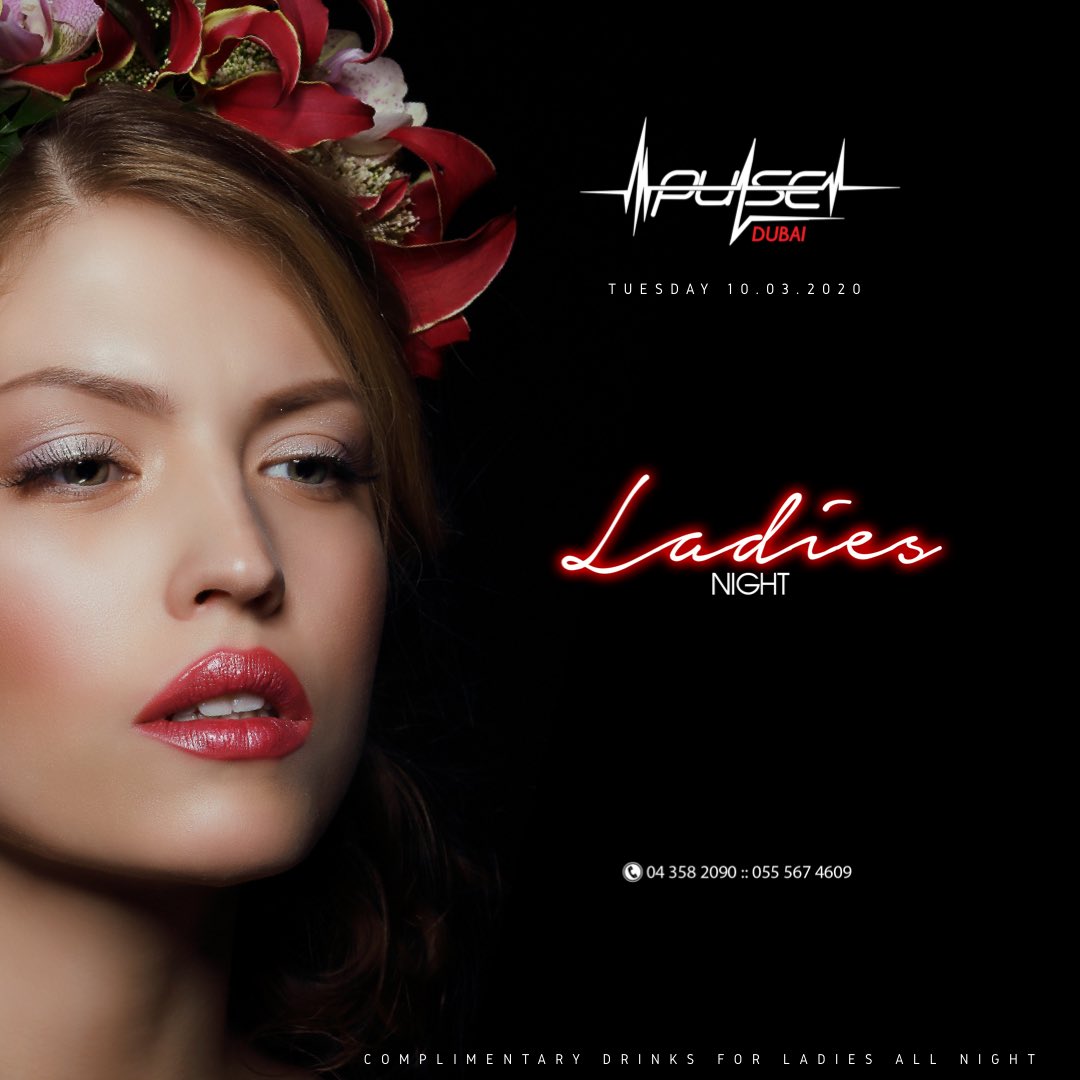 #LadiesNight at <a href="/PulseDubai/">PULSE DUBAI</a> Tonight! Complimentary #Cocktails For #Ladies All Night! For Bookings: 04 358 2090 | 055 567 4609