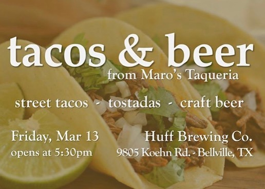 Join us this Friday as Maro's Taqueria comes to HBC to cook up delicious street tacos to go with your beer!

This Friday, Maro's Taqueria will be hanging out at the brewery serving up street tacos, tostadas, and more made to order. Try both and take some… ift.tt/2vaQG6b