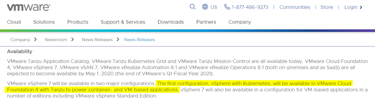 Harikrishnan T On Twitter Vsphere 7 With Kubernetes