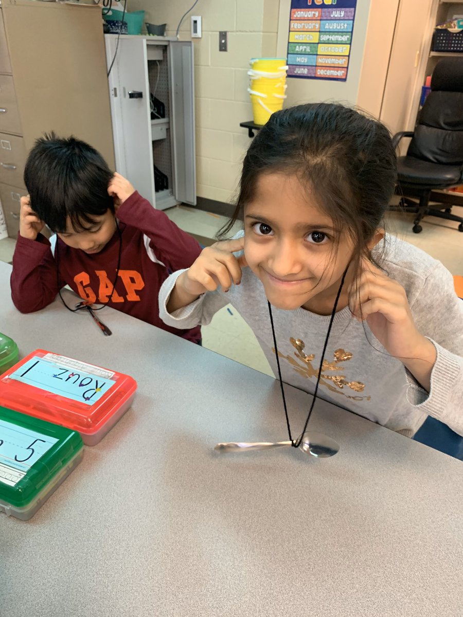 NorthfieldEle's tweet photo. Kindergarten students making sense of sound phenomenon through constructing explanations based on cause and effect relationships. They are looking forward to learning about Thomas Edison and his inventions!  #knighted #wherekidscomefirst https://t.co/UusBDz2wgg